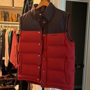 Patagonia Navy/Maroon puffer vest